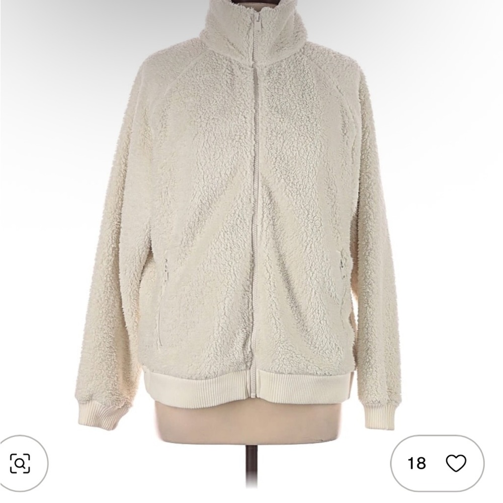 Athleta Off-White Teddy Jacket